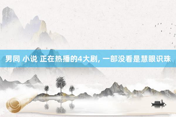 男同 小说 正在热播的4大剧， 一部没看是慧眼识珠